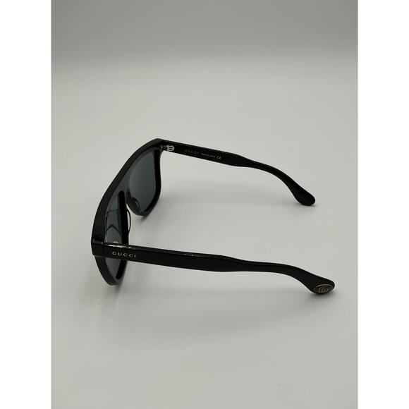Gucci Rectangular 'Frame' Black Acetate Flat Top Sunglasses Size OS - Picture 4 of 6
